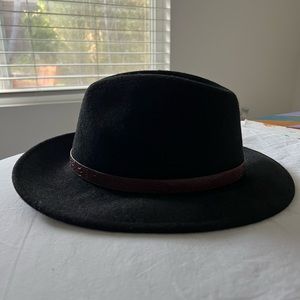 Ecote Black Felt Panama Hat